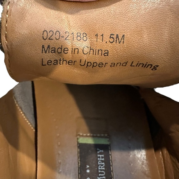 Johnston & Murphy black mens leather casual dress work shoe professional 11.5 - Picture 11 of 12